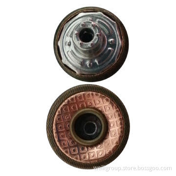 Jeans button, made of brass
